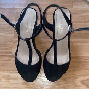 Cork Wedge Heel Sandals